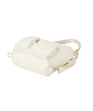 earth music&ecology Wポケット3WAYショルダーバッグ Ivory