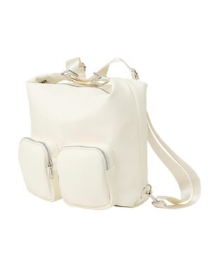 earth music&ecology Wポケット3WAYショルダーバッグ Ivory