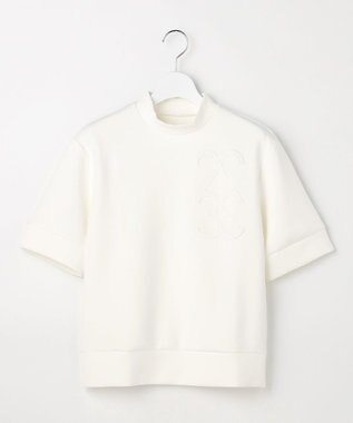 23区GOLF 【WOMEN】ライトダンボールストレッチモックネック ホワイト系