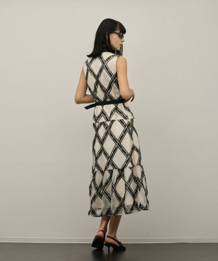 GRACE CONTINENTAL チュールレースワンピース ベージュ