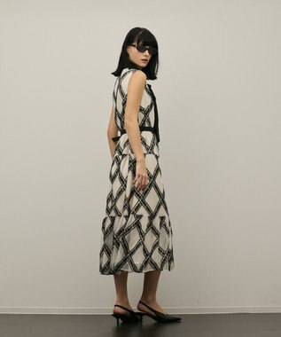 GRACE CONTINENTAL チュールレースワンピース ベージュ