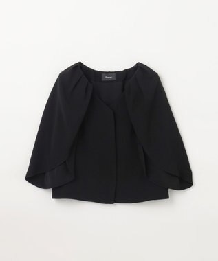 GRACE CONTINENTAL ケープスリーブトップ ブラック