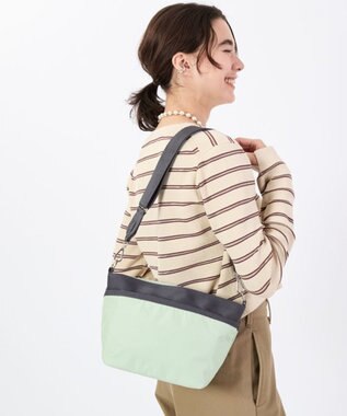 LeSportsac SMALL BUCKET BAG/フロスティグリーン/サンダー