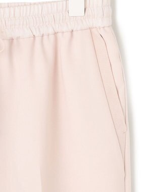 ICB L 【新色追加・洗える】 FluidBackSatin ドロストパンツ ピンクベージュ系