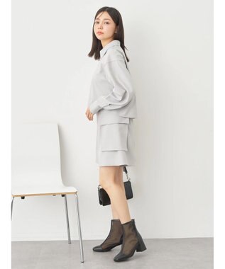 earth music&ecology デザインポケットショートパンツ Light Gray