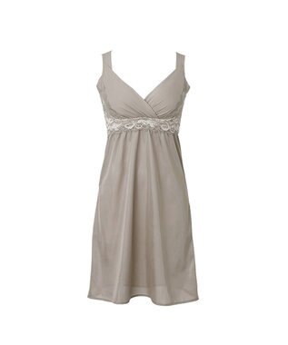 BRADELIS New York 【BRADELIS NewYork peace】綿混キャッチャーカップレースブラスリップ ボディラインをカバーする補整スリップ グレージュ