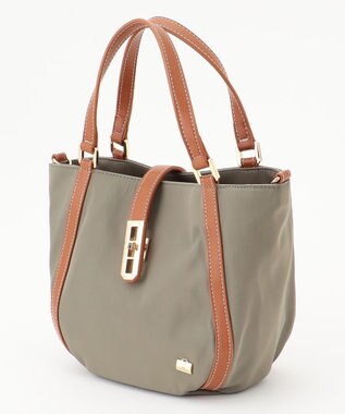 LA BAGAGERIE ひねり金具付きエレガンストート　SSサイズ グレージュ