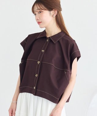 earth music&ecology コクーンフォルムシャツ