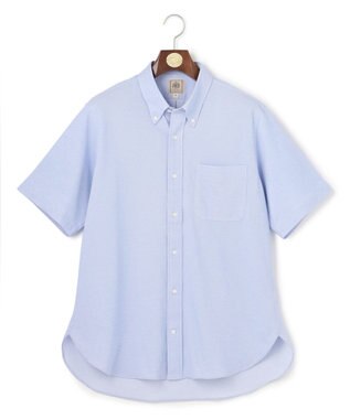 J.PRESS MEN 【KING SIZE】【吸水速乾 / 抗菌防臭 / 遮熱 / 防シワ】【J.PRESS OXFORD JERSEY】カノコインレイ半袖 シャツ / B.D.