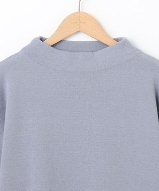 SHARE PARK LADIES ミラノリブボリュームスリーブニット サックスブルー系