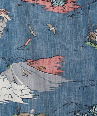 JOSEPH ABBOUD 【キングサイズ・老舗アロハブランドとコラボレーション】カハラ アロハ ダディ ポロシャツ オレンジ系