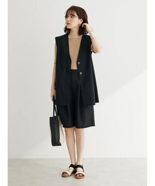 Green Parks 袖ギャザーラグランニットプルオーバー Beige