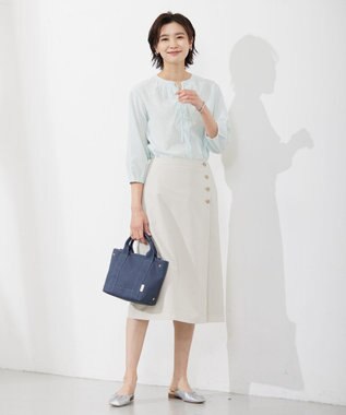 J.PRESS LADIES 【洗える・撥水】 Minotechライトタフタ スカート ベージュ系