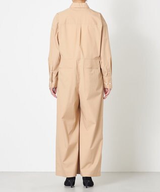 NAVE 【ReNAVE・セットアップ可/洗える/接触冷感/UVケア】コットンポリブロード オールインワン ベージュ系