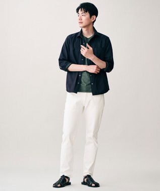 JOSEPH ABBOUD 【キングサイズ・ジャージー素材・ストレッチ】コンパクトコットンジャージー Tシャツ ダークグリーン系2
