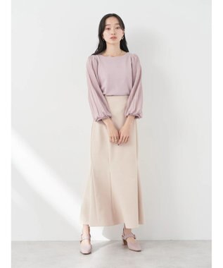 earth music&ecology マジョリカプリーツプルオーバー Grayish Pink