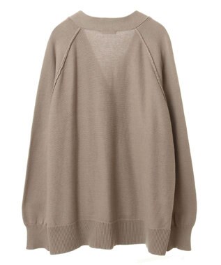 CRAFT STANDARD BOUTIQUE アウトリンキングニットカーディガン Gray Beige