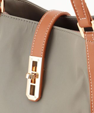 LA BAGAGERIE ひねり金具付きエレガンストート　SSサイズ グレージュ