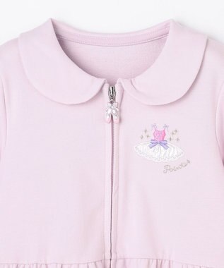 ANY KIDS ジップアップワンピース ラベンダー