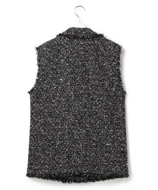 23区 L 【GOLD LABEL】CAMPOREバイカラーツイード ジレ モノトーン系