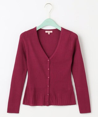 TOCCA 【洗える！】AJISAI VNECK カーディガン ワイン系