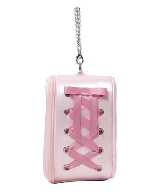 WEGO 【痛バ＆推し活グッズ】サイドレースアップぬいポーチ ライトピンク