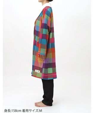 WACOAL ワコールリラックス ローブ 【AVOCA×ワコール】 長袖 ルームウェア 保温率の高い裏起毛天竺を使用 フリース素材(襟元) BRW703 /ワコール ピンク