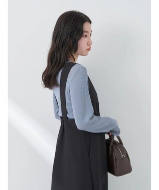 earth music&ecology シアーリブニットプルオーバー Sax