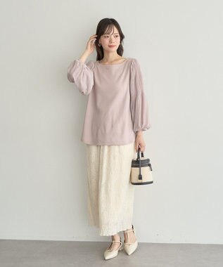 earth music&ecology マジョリカプリーツプルオーバー Pink