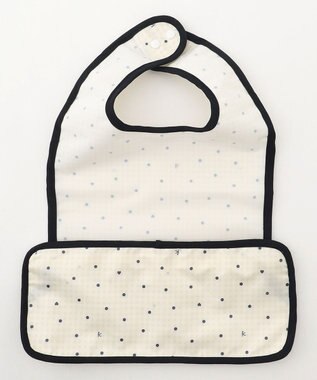 組曲 KIDS gingham K heart エプロン ベージュ系5