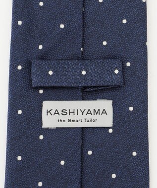 KASHIYAMA KASHIYAMAオリジナル【JAPAN MADE】ドットネクタイ ネイビー