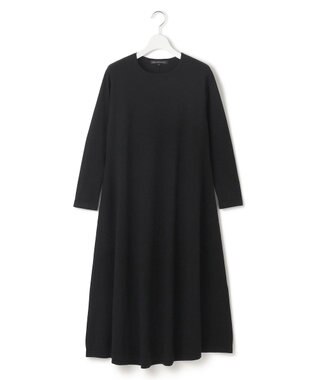 23区 S 【Sサイズ限定】ヴィスコースストレッチ フレアワンピース ブラック系