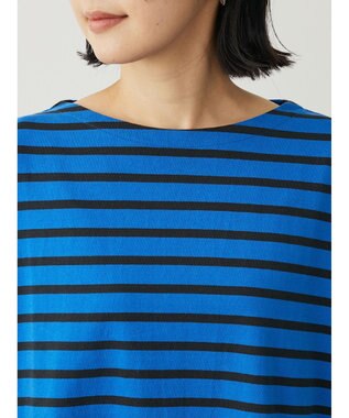 Green Parks ボーダーゆるチュニック Blue