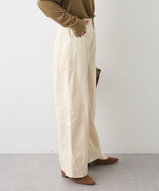 CRAFT STANDARD BOUTIQUE カーブデニムパンツ Ivory