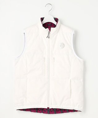 23区GOLF 【WOMEN】【撥水・ストレッチ】リバーシブル ダウンベスト ホワイト系