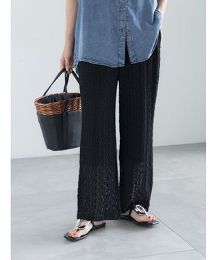 Te chichi カットレースイージーパンツ《2026 SUMMER LOOK item》 ブラック