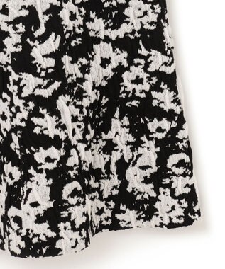 ICB 【洗える】 PEハイゲージJQ ニットスカート ブラック×オフホワイト系