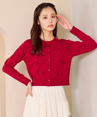 リボンディテール カーディガン