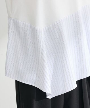 Green Parks 華やぎカットソー（アシメヘム） Off White