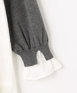 組曲 バルーンドッキングワンピース グレー系