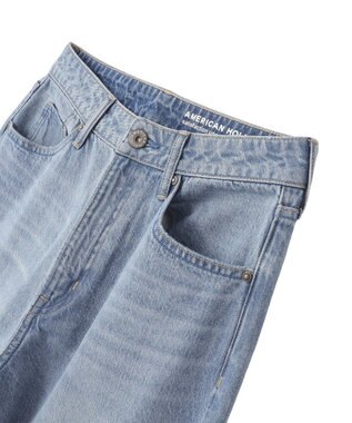 AMERICAN HOLIC ダメージワイドデニム Light Indigo