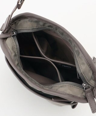 Y'SACCS Polka Dots　パイピングポケットポシェット グレージュ