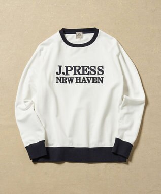 J.PRESS MEN インレージャージロゴ トレーナー アイボリー系1