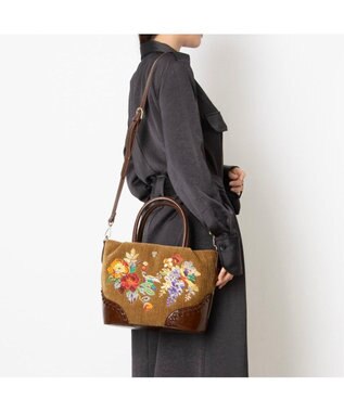ANNA SUI マデリーン 2wayショルダーバッグ カーキ