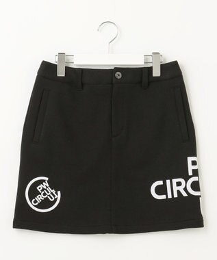 PW CIRCULUS 【WOMEN】アスレジャー 裏毛 ロゴ スカート ブラック系