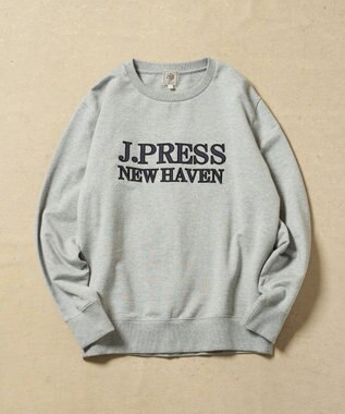 J.PRESS MEN インレージャージロゴ トレーナー ライトグレー系