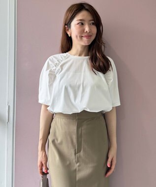 UNFILO ショルダーギャザーT オフ