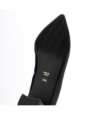 MODE ET JACOMO <MODE ET JACOMO>ポインテッドトゥプレーンパンプス ブラックエナメル