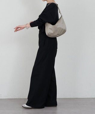 russet 【2025AW新作】クラウズナイロン ラウンド2WAYショルダーバッグ(CE-1621) Gray