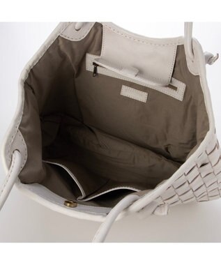 UNBILLION ピークスピーク PEAKS PEAK / 牛革レザーメッシュトートL アイボリー